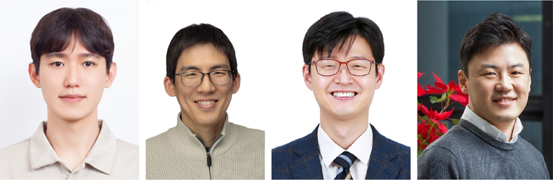 ▲ (From left) Hyobin Jeon, Researcher at Seoul National University’s Department of Mechanical Engineering; Professor Keunhwan Park of Gachon University’s Department of Mechanical, Smart, and Industrial Engineering; Professor Jeong-Yun Sun of Seoul National University’s Department of Materials Science and Engineering; and Professor Ho-Young Kim of Seoul National University’s Department of Mechanical Engineering