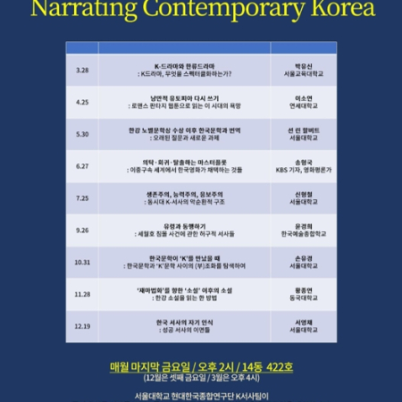 Interrogating Spectacle and Korean Storytelling in the K-Narrative Colloquium Series