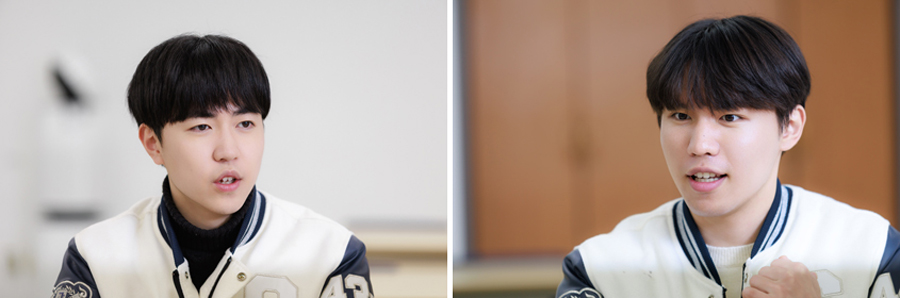 Choi Minyong (left), SHINE 43rd, College of Medicine / Bak Hyun (right), SHINE 44th, College of Liberal Studies