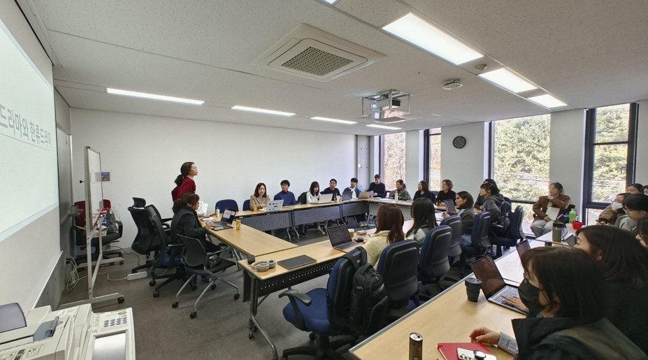 Attendees at the talk