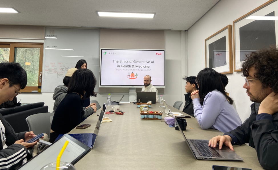 Professor Matthew J. Dennis sharing his insights on the ethics of generative AI in healthcare and medicine