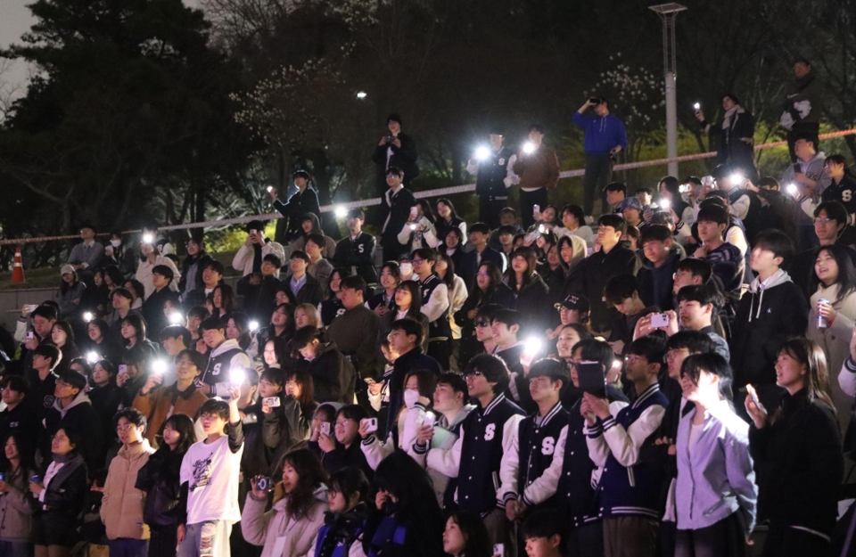 Students enjoying the festival