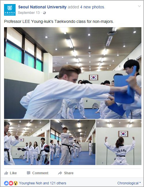 Classroom photos at the Facebook page