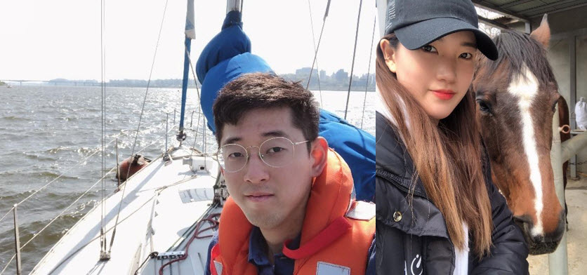 Photograph of Kim Ho Won and Huh Harim, vice-captain and former captain of SNU Sailors and Mawang respectively